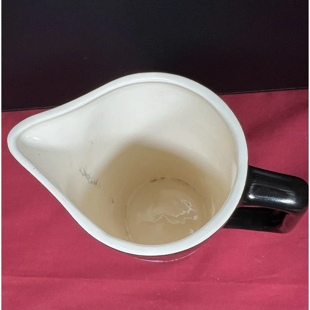 Black and White Scotch Whisky Water‎ Pitcher Pub Jug Vintage Barware Scotties